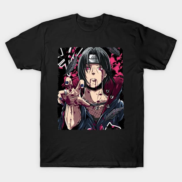 ITACHI UCHIHA MERCH VTG T-Shirt by xsmilexstd